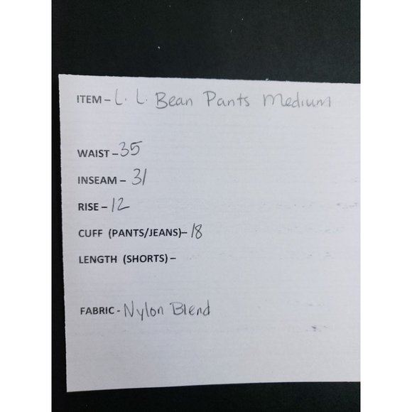 L. L. Bean Lightweight Pants Men's Size Medium Regular Gray - Picture 9 of 9